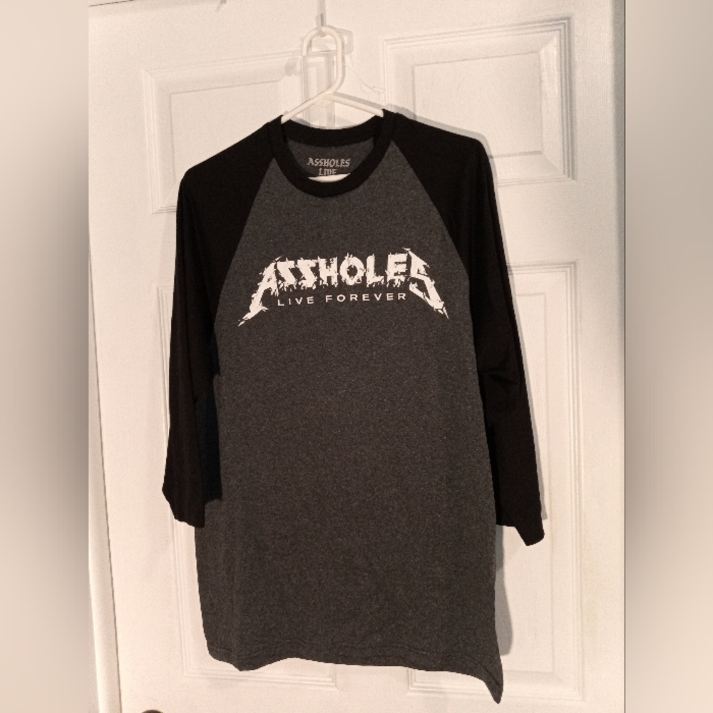 Brand New medium gray/black ALF baseball T